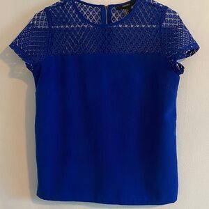 Forever 21 blue blouse with knitted top size S